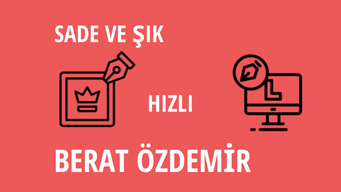 sade ve şık bir şekilde logo tasarımı yaparım