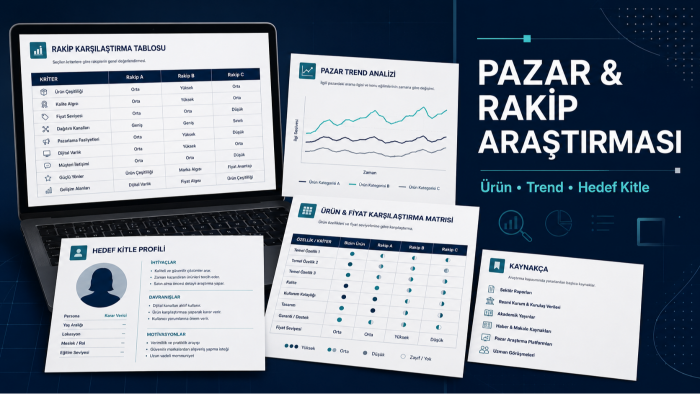 profesyonel pazar ve rakip araştırması hazırlarım