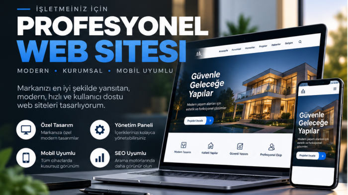 modern ve profesyonel kurumsal internet sitesi tasarlıyorum