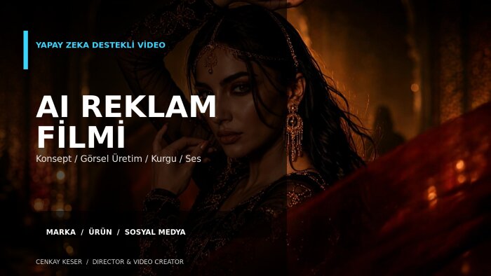 markanız için sinematik AI reklam filmi hazırlarım
