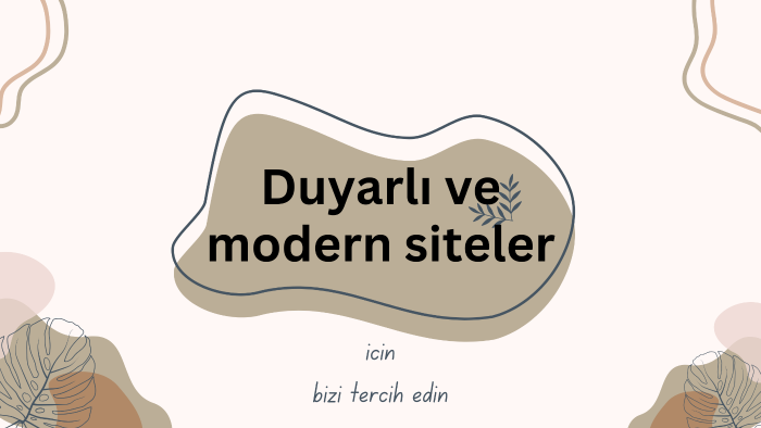  responsive ve modern tasarıma sahip siteler yapabilirim