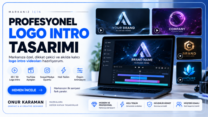 logonuz için profesyonel intro animasyonu yapabilirim