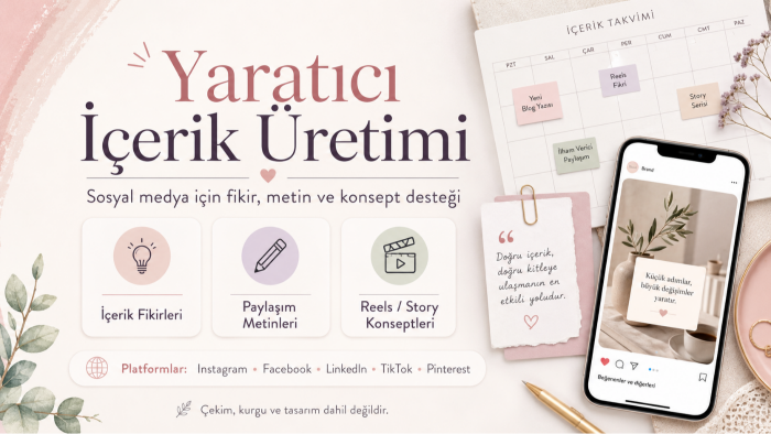 sosyal medya hesabınız için içerik fikirleri hazırlarım