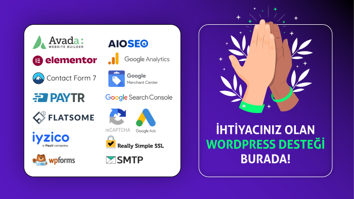 wordpress sitene destek sağlayabilirim