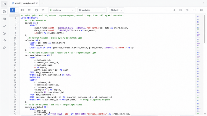 karmaşık sql sorgu ve prosedürlerinizi hazırlayabilirim