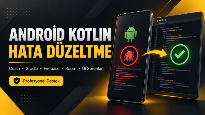 Android Kotlin uygulamanızdaki hataları düzeltebilirim