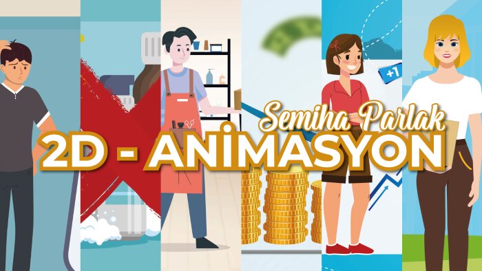 markanız için etkileyici 2d animasyonlar hazırlıyorum