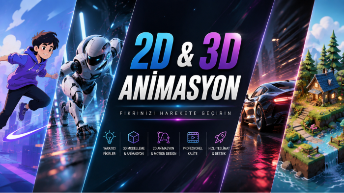 profesyonel 2d ve 3d animasyon hazırlıyorum
