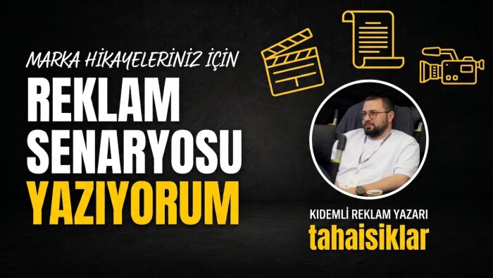 markanız için özgün reklam senaryoları hazırlayabilirim