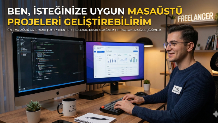 isteğinize uygun masaüstü projeleri geliştirebilirim