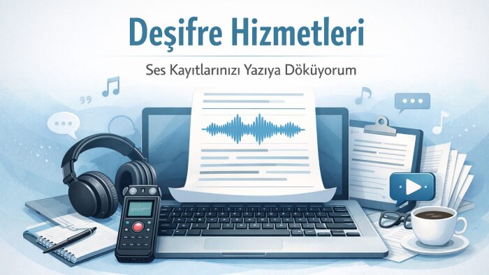 tüm deşifre işlerinizi hızlı ve hatasız şekilde yapabilirim