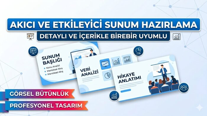 konuyu net şekilde açıklayan sunum hazırlarım