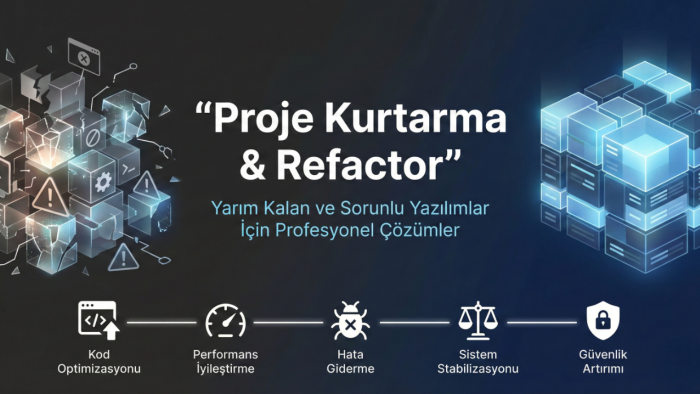 yarım kalan yazılım projelerinizi toparlarım