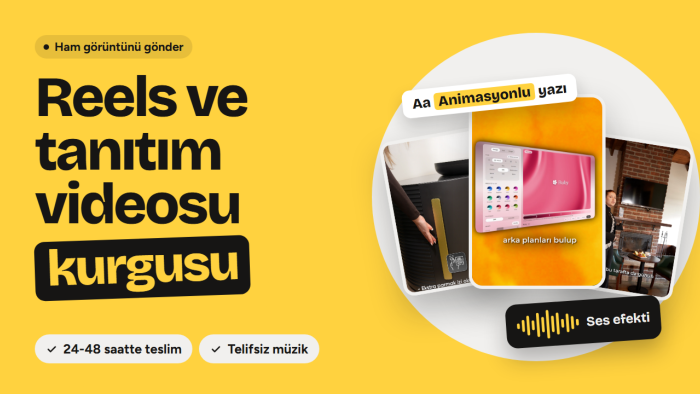 animasyonlu reels ve tanıtım videosu kurgusu yapabilirim