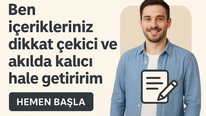 içeriklerinizi dikkat çekici ve akılda kalıcı hale getiririm