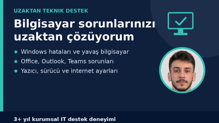 Windows ve Office sorunlarınızı uzaktan çözerim