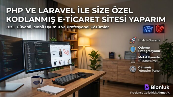 özel kodlanmış e-ticaret sitesi yaparım