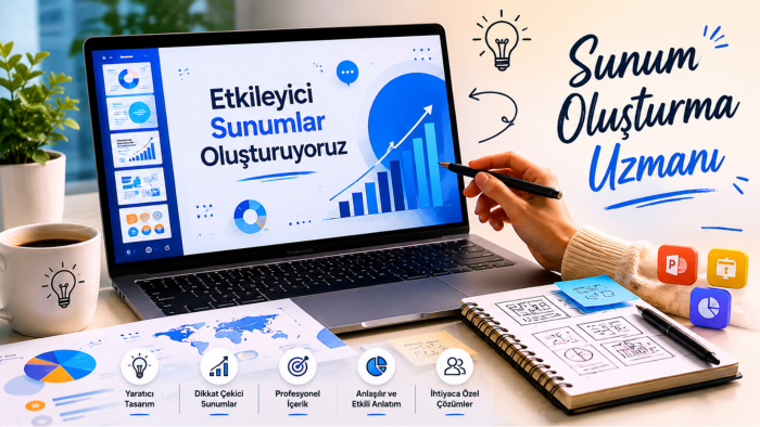 profesyonel ve dikkat çekici sunumlar hazırlıyorum