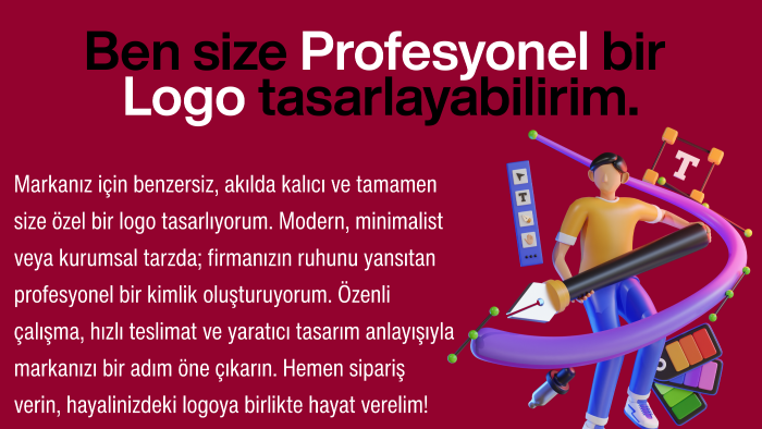 firmanıza özgün profesyonel logo tasarlayabilirim