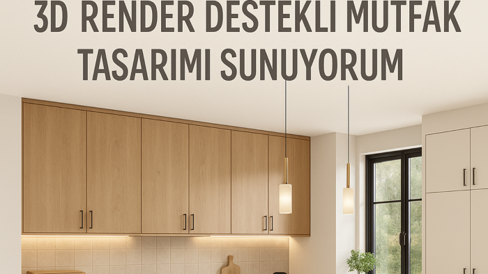 modern ve 3D destekli bir mutfak tasarımı hazırlayabilirim