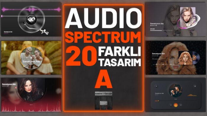 şarkılarınız için audio spectrum video yaparım