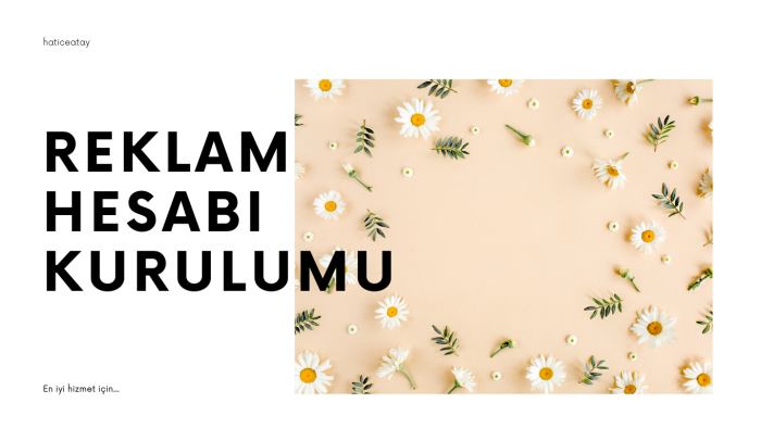 markanız için gereken reklam hesabını kurabilirim