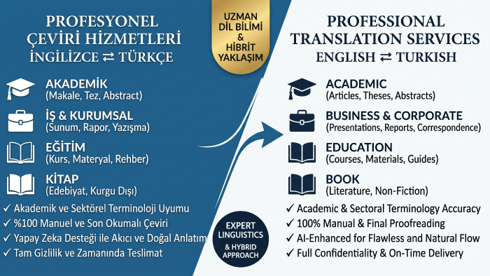 i̇ngilizce ve türkçe metinlerinizi özenle çevirebilirim