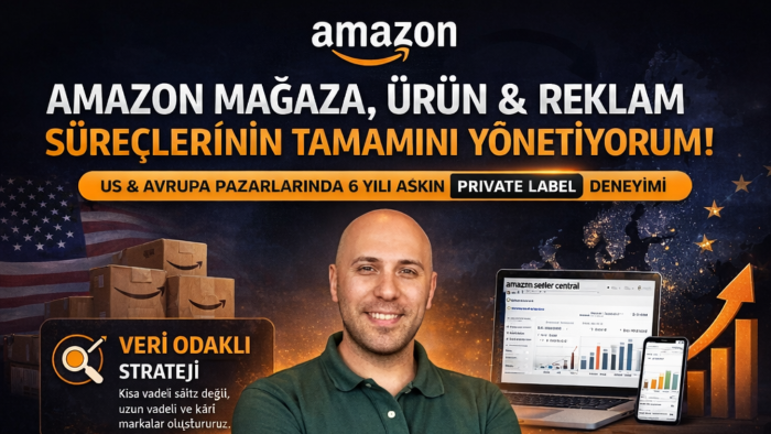 Amazon mağaza ürün ve reklam süreçlerinin tamamını yönetirim