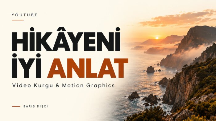 YouTube videolarınızı motion graphics ile kurgularım