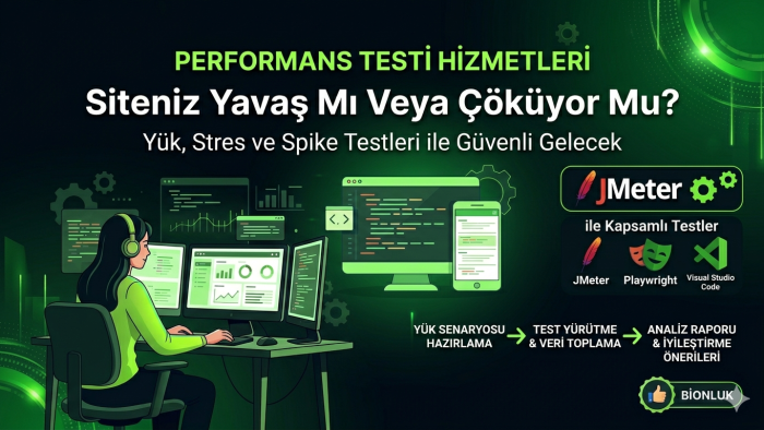 web uygulamanızın performans testini JMeter ile yaparım