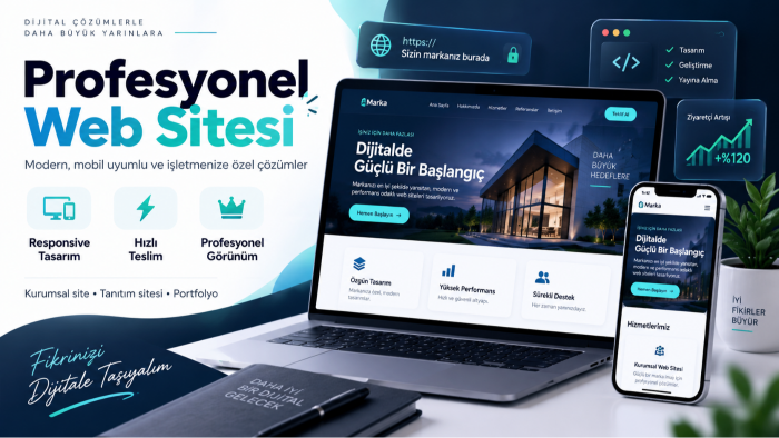 işletmeniz için profesyonel kurumsal web sitesi hazırlarım