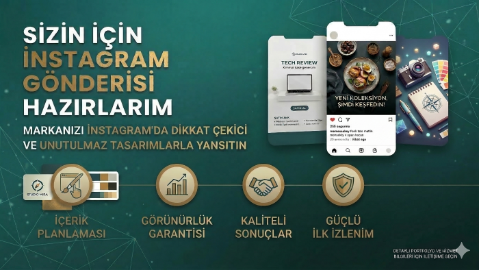 sizin için instagram gönderisi hazırlarım