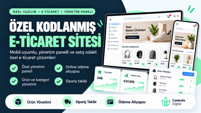 markanıza özel kodlanmış e-ticaret sitesi yaparım