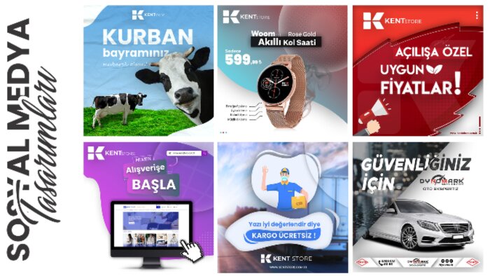 sizin için sosyal medya için story ve post tasarlayabilirim