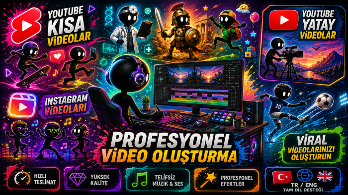 youtube ve instagram için video oluşturabilirim