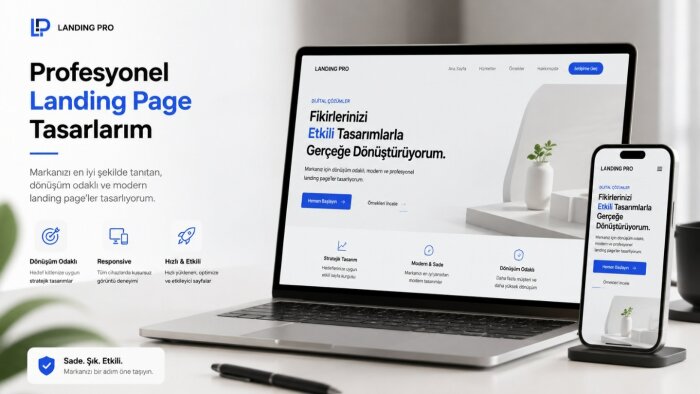 profesyonel landing page tasarlarım