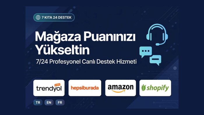 3 dilde 7/24 canlı müşteri hizmetleri desteği sunuyorum