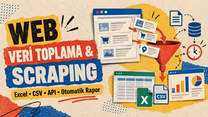 web veri toplama ve scraping otomasyonu geliştiririm