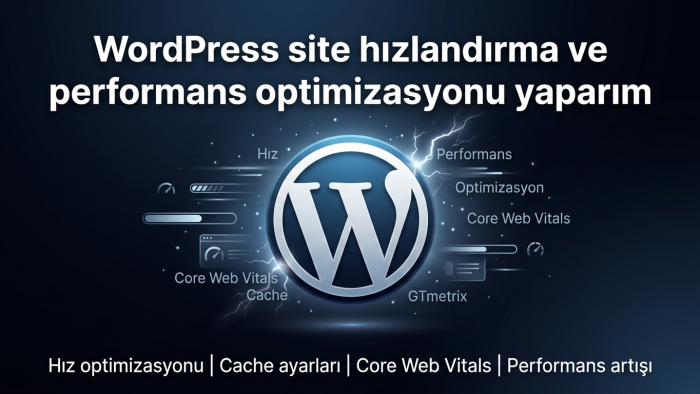 WordPress site hızlandırma ve optimizasyon yaparım