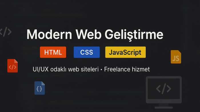 modern ve hızlı web siteleri tasarlıyorum