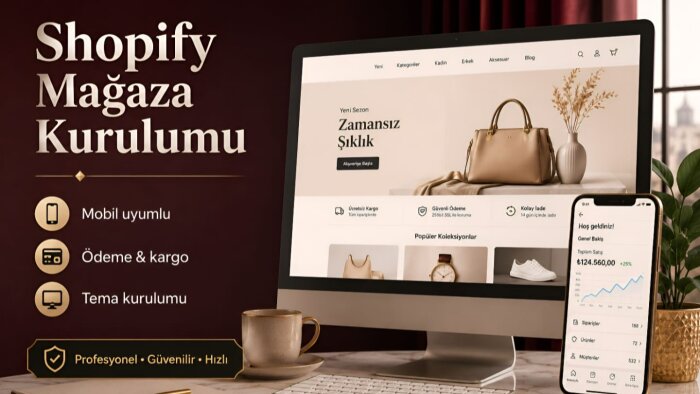 anahtar teslim shopify mağaza kurulumu yaparım