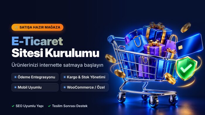 satışa hazır e-ticaret sitenizi kurarım
