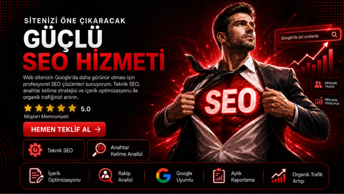 sitenizi öne çıkaracak seo hizmeti sunabillirim