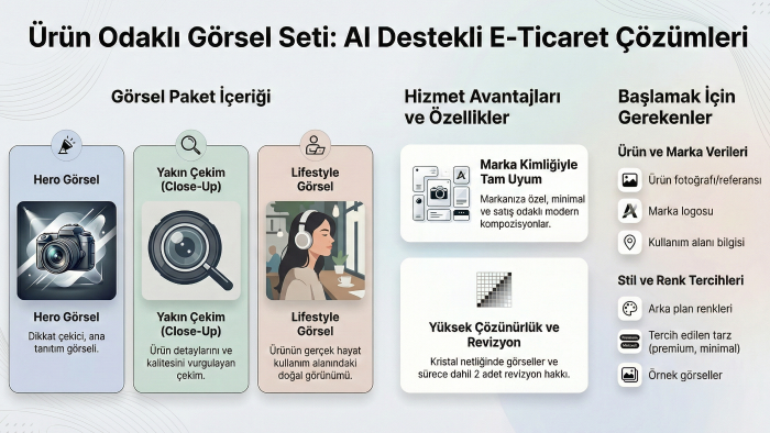 yapay zeka ile profesyonel ürün görselleri tasarlarım