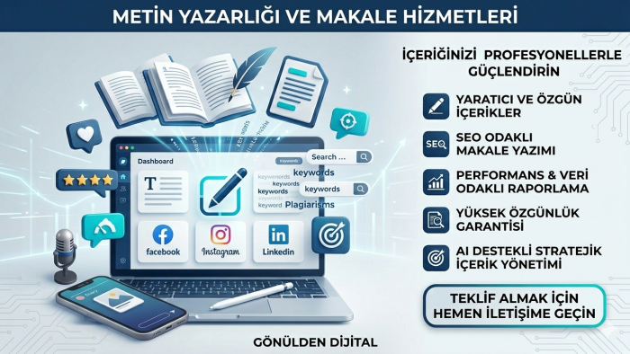 AI desteği ile metinlerinizi ve makalelerinizi hazırlarım