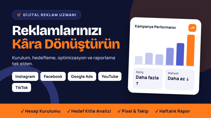 sosyal medya reklam hesaplarınızı yönetirim