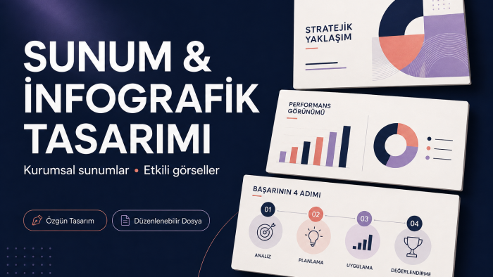 profesyonel sunum ve infografikler tasarlarım