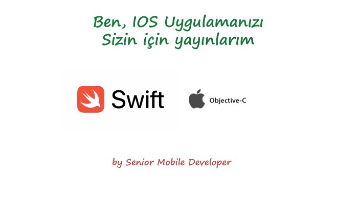 IOS uygulamanızı yayınlarım