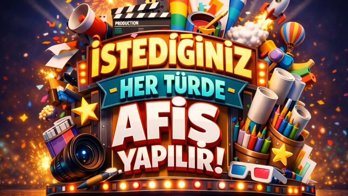 profesyonel afiş tasarımı yapmaktayım