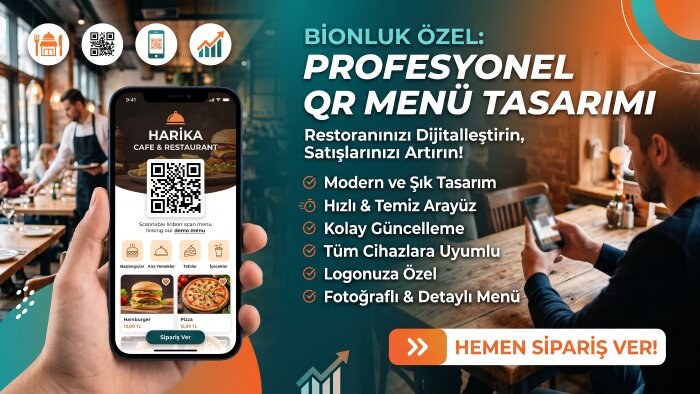 Qr menü tasarımında sizlere yardımcı olabilirim